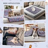 BVAGSS 6 Pack Small Dog Blanket Paw Print Fleece 104x76 cm Blue view 2