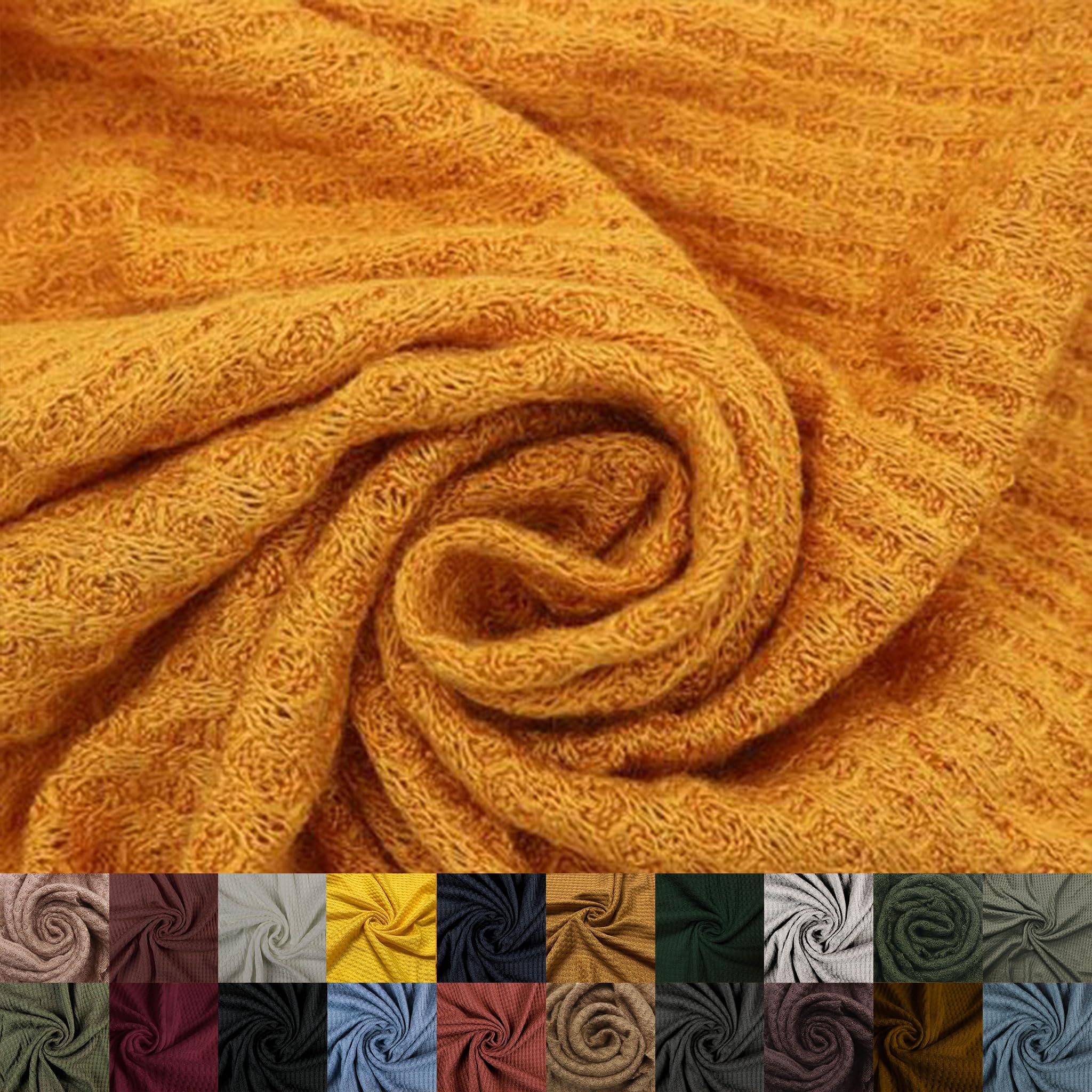 Texco Inc 59" Wide Rayon Spandex Waffle Open Knit