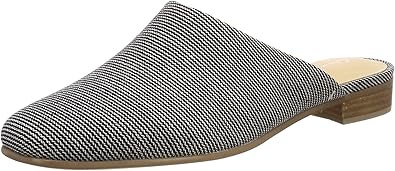 clarks navy blue mules