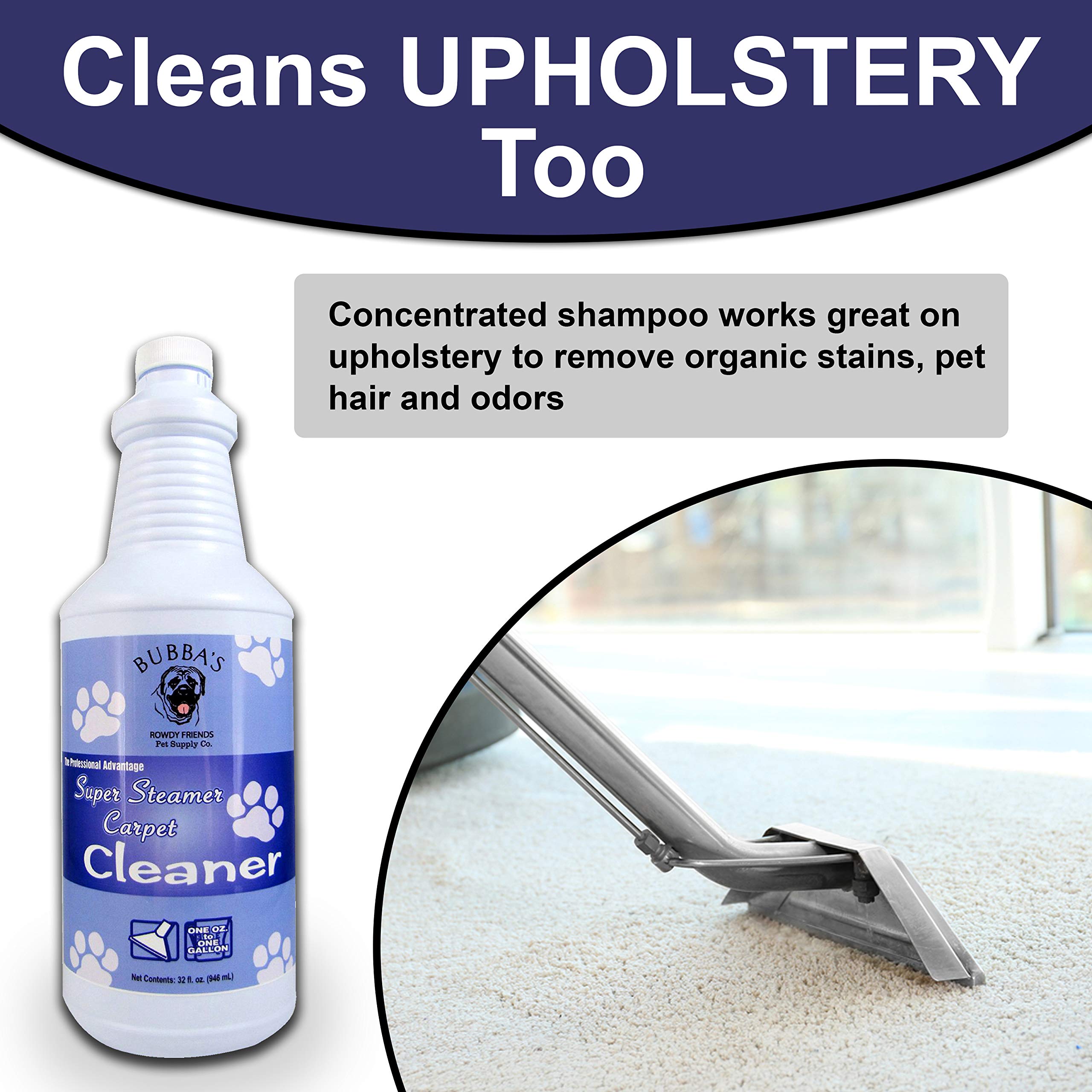 Bubbas Super Strength Concentrate Pet Odor Eliminator Carpet Shampoo