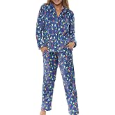 Alexander Del Rossa Women's Soft Warm Fleece Pajamas Plush Lounge Set, Long Sleeve Top and Pants, PJ