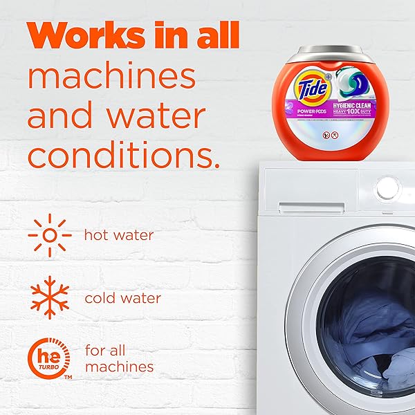 TIDE HYGIENIC CLEAN HEAVY 10X DUTY POWER PODS LAUNDRY DETERGENT PACS SPRING MEADOW 32 COUNT FOR VISIBLE AND INVISIBLE DIRT
