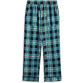 Arshiner Boys Pajama Pants Soft Long PJ Bottoms Plaid Lounge Pants for Boys 6-14 Years
