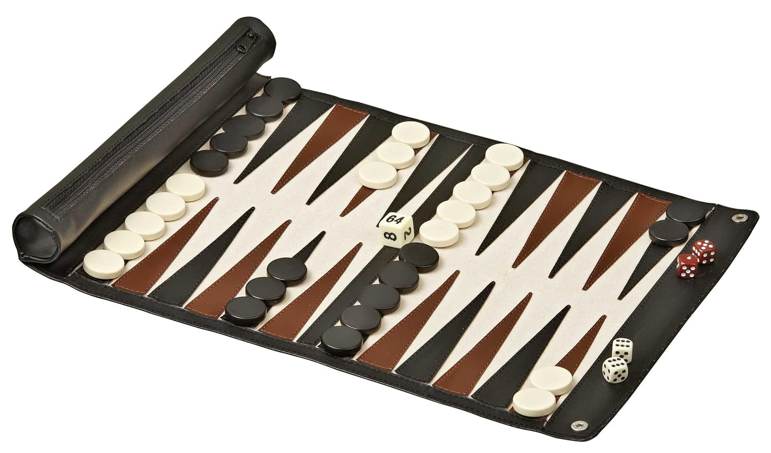 Philos 1713 - Backgammon zum Rollen, Kunstleder für die Reise: Amazon.de: Spielzeug