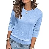 SunnyMelody Womens Long Sleeve Wool Sweater Fall 2025 Trendy Business Casual Knit Work Top - Soft, Lightweight, Slim Fit