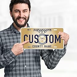 Custom Mississippi License Plate, Personalized