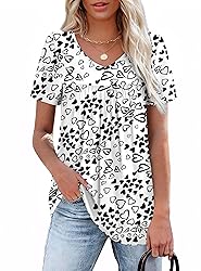WEESO Womens Summer Tops 2025 Pleated Plus Size