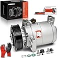 A-Premium Air Conditioner AC Compressor with Clutch Compatible with Nissan Frontier 4.0L 2.5L 2005-2019, Xterra 4.0L 2005-2015