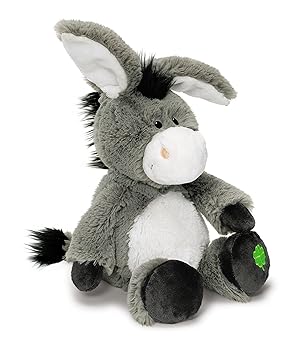 Nici 37693 - Esel Schlenker mit gesticktem Kleeblatt, Plüschtier, 50 cm