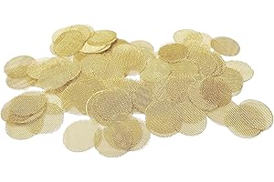 Gold Lion Gear Grimm SUPA Brass Pipe Screens | 3/4" Filters | Pipe Bowl Screens and Accessories (Brass 100 Pack)