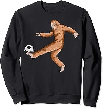 Amazon.com: Bigfoot Soccer Sasquatch Playing Soccer Sweatshirt: Clothing