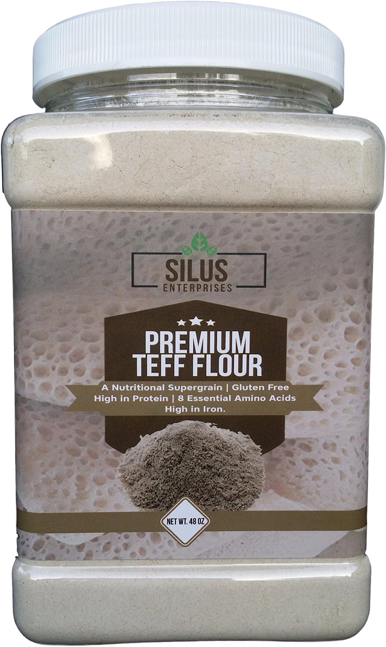 PREMIUM TEFF FLOUR from Silus Enterprises, 32 OZ.