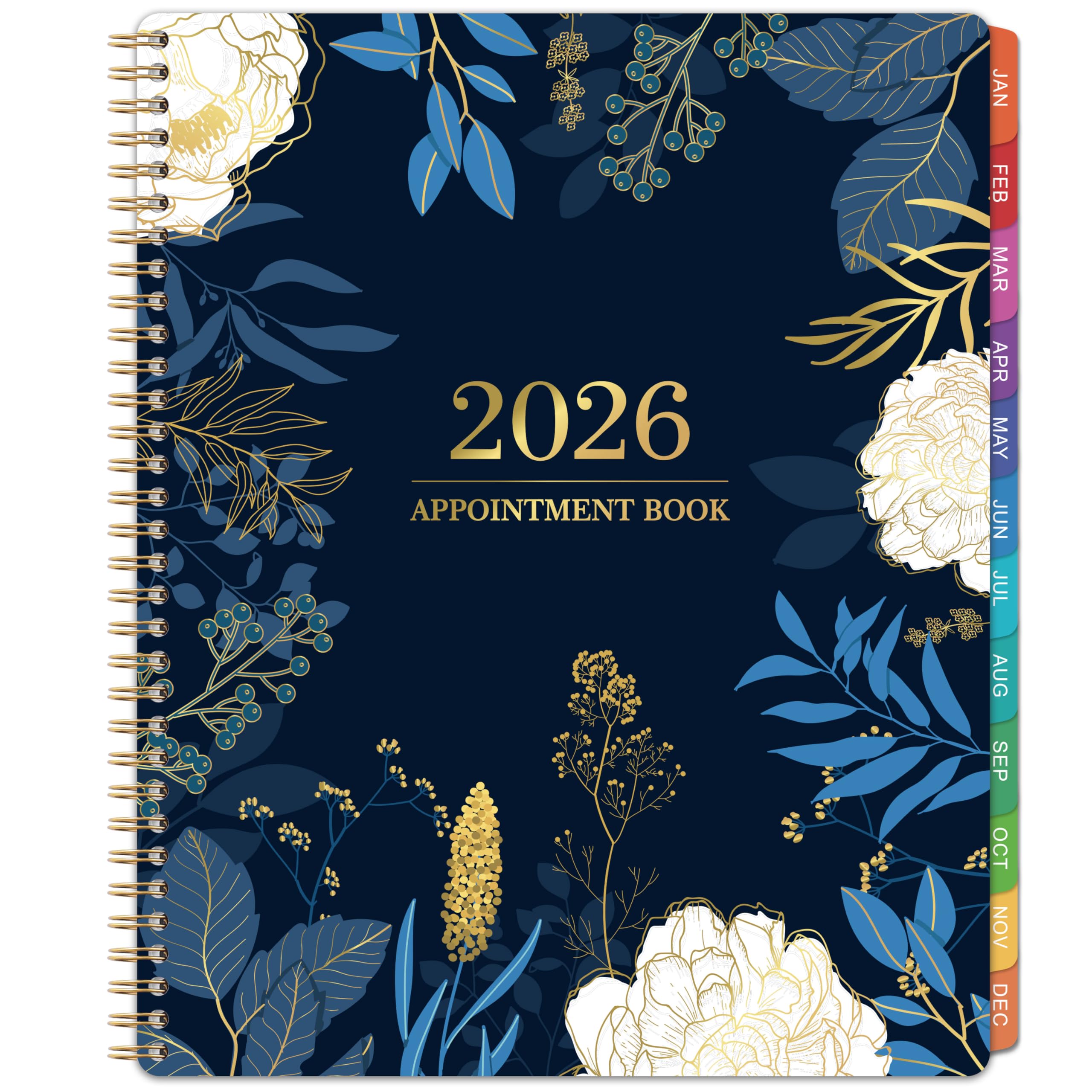 Photo 1 of 2026 Appointment Book - Weekly Appointment Book 2026, Jan 2026 - Dec 2026, 2026 Planner, 9" x 11", Planner 2026 with Tab, Half Hour (30 Mins) Interval