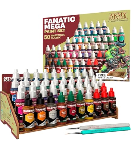 Amazon.com: The Army Painter Warpaints Fanatic Mega Set, 50 Paints
