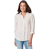 Gloria Vanderbilt Women's Amanda Monogram Button Down Shirt