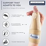Actesso Neoprene Thumb Splint Brace Left Beige Spica Support view 3