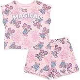 Sesame Street Waffle Knit T-Shirt and Shorts Outfit Set Newborn to Little Kid Sizes (0-3 Months - 5)