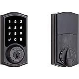 Kwikset 99160-021 SmartCode 916 Traditional Smart Touchscreen Deadbolt Door Lock with SmartKey Security and Z-Wave Plus, Vene