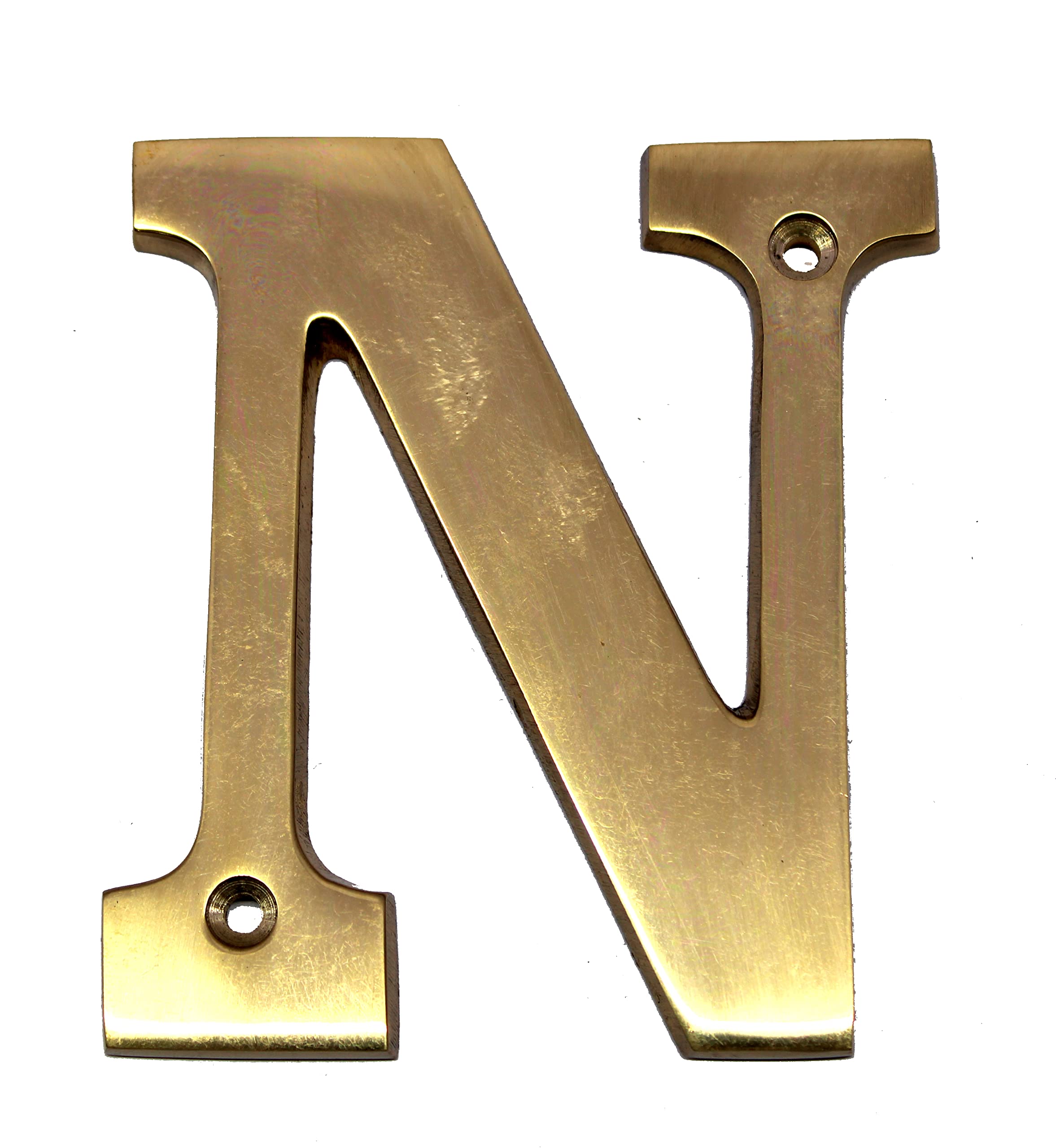 esplanade Brass House Hotel Door Name - Wall Door Plaque Alphabet Letter "Z" - 4" Inches ("N" Alphabet - 4)