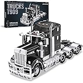 Piececool 3D Puzzles for Adults Metal Car Model Kits - H909 Heavy Truck Metal Model Building Kit, Home Decoration Challenging