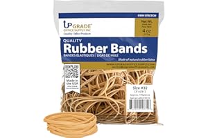 UPGRADE OFFICE SUPPLY INC Upgrade Office Supply UPG23732 Rubber Bands, Size 32 (3 x 1/8 Inch), 175 Bands, 1/4 lb, USA