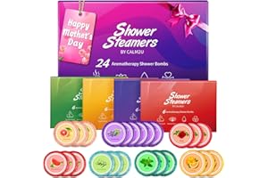 CALM2U Shower Steamers Aromatherapy 24 Pack - Mothers Day Gifts for Mom, Self Care Birthday Gifts for Women, Wife, Relaxation Gifts with Essential Oils, Stress Relief, Home SPA, Easter Basket Stuffers