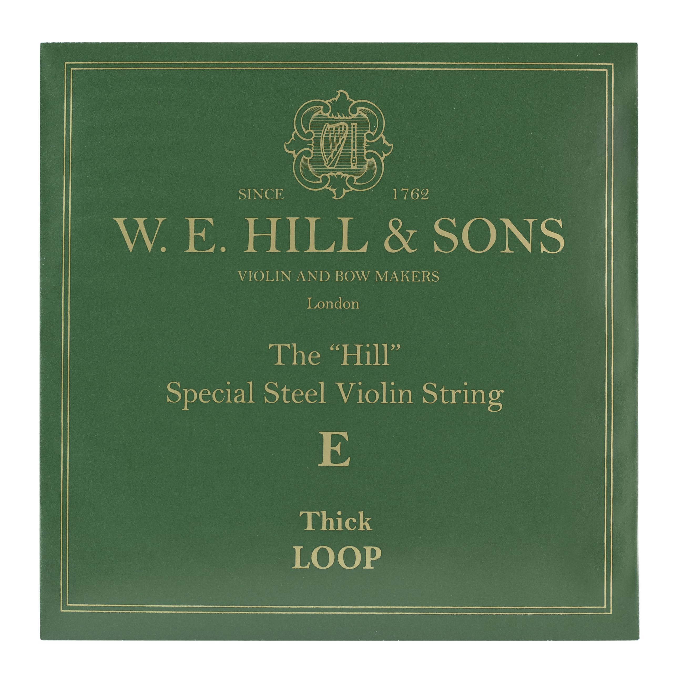 W. E Hill & Son's "The Hill" Premium Heavy/Strong Steel E-String Special Violin String - Ball End - A premium replacement for a "Whistling" E String