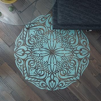 Abundance Mandala Stencil Floor Stencil Extra Large Wall Stencil