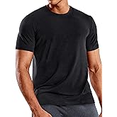 MIER Men's T Shirts Short Sleeve Dry Fit Soft Athletic Tshirt Moisture Wicking Active Casual Running Tee Tops, Crew Neck
