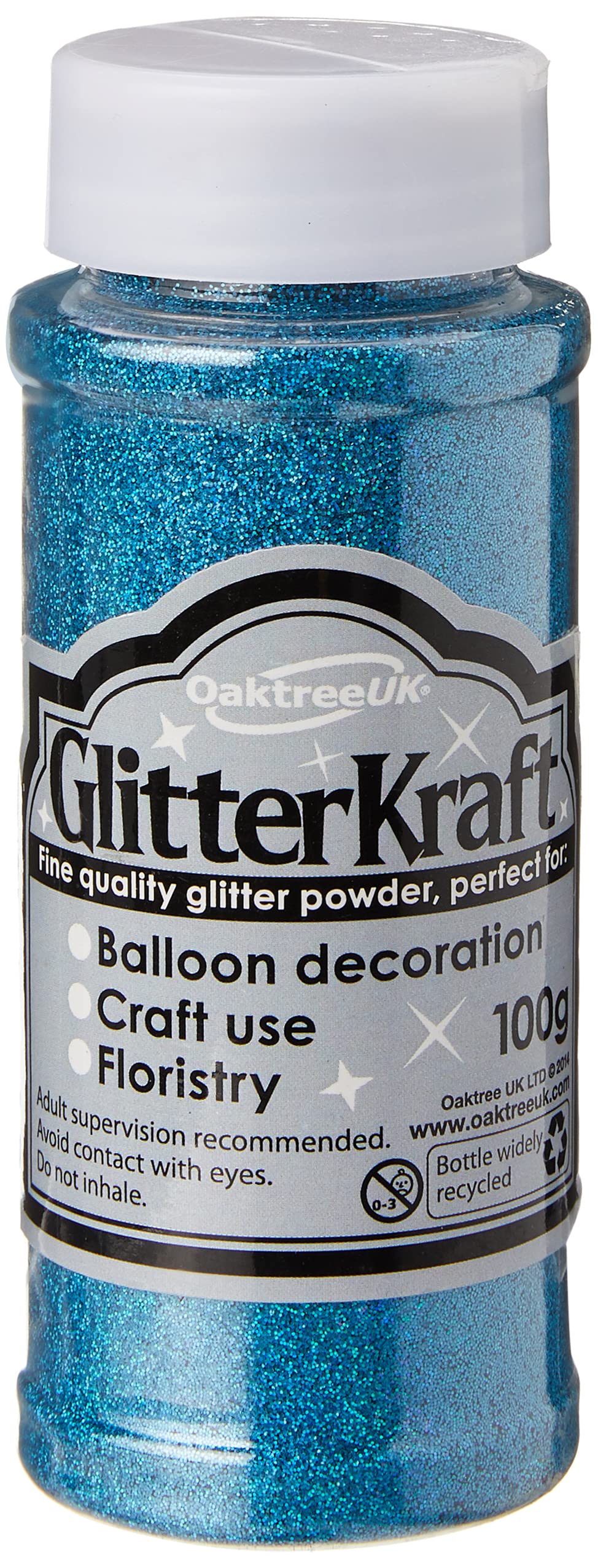 ELEGANZA Fine Quality Glitter, Turquoise, 3 x 3 x 9 cm