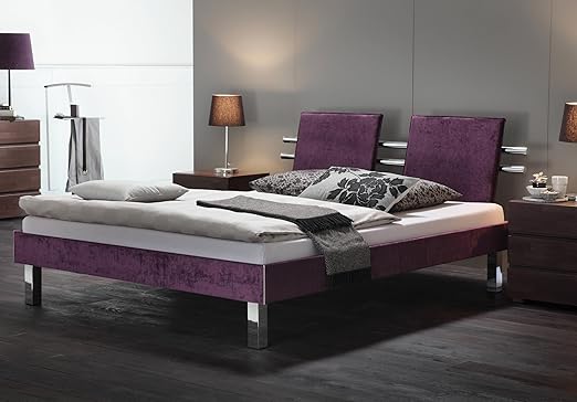 Stilbetten Bett Polsterbetten Stoffbett Minina in Kunstleder oder