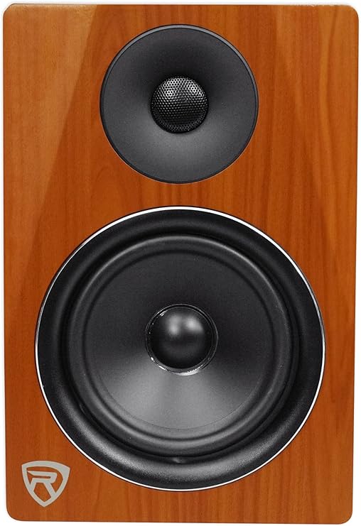 wood studio monitors