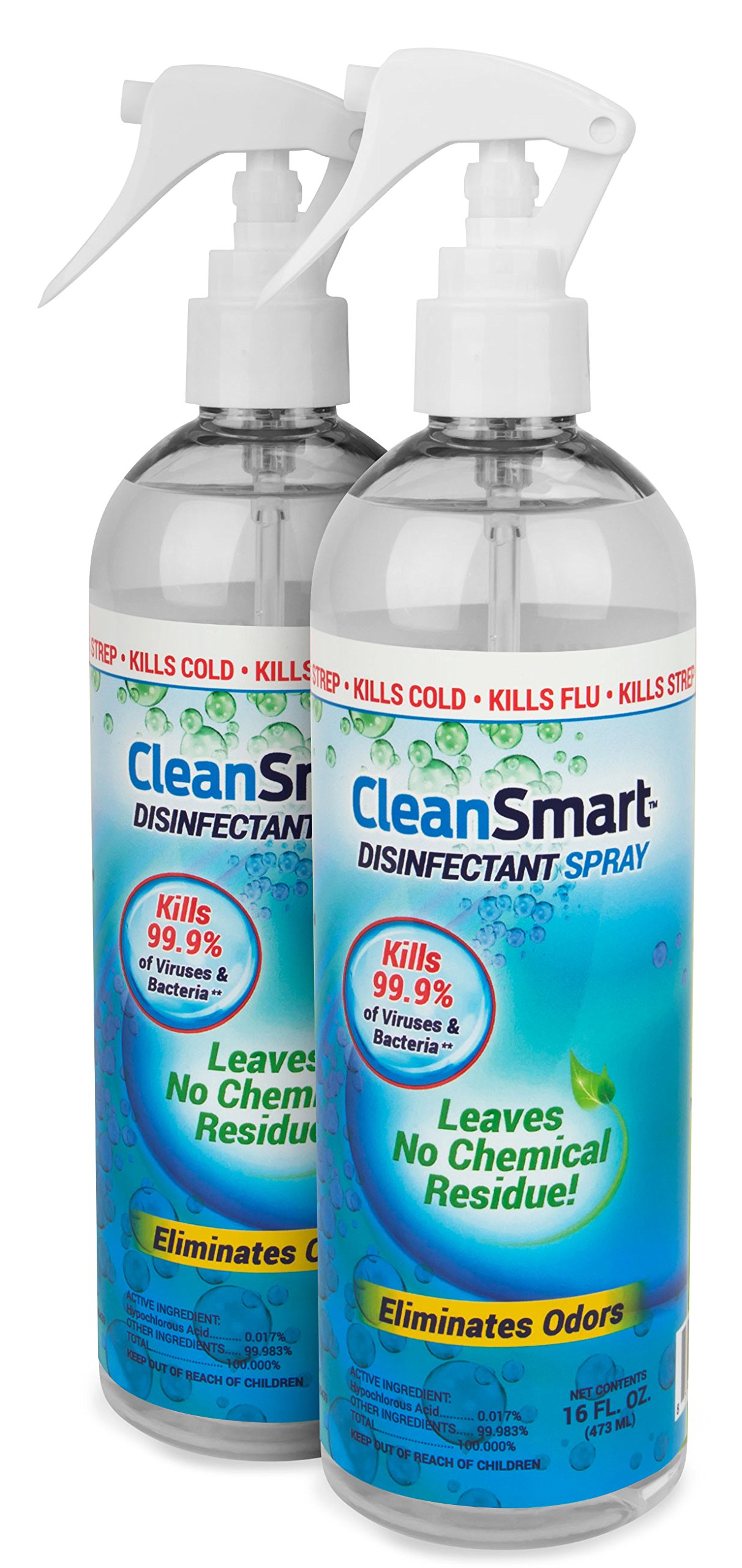 CleanSmart Disinfectant Spray Mist Kills 99.9 of Viruses, Bacteria, Germs,