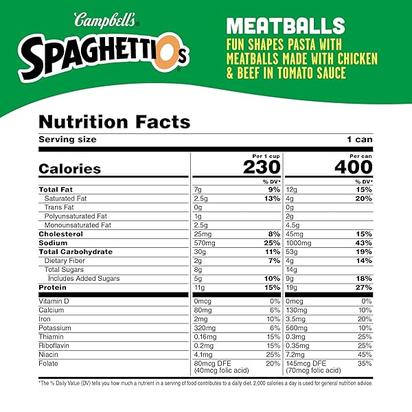 SPAGHETTIOS SUPER MARIO BROS CANNED PASTA WITH MEATBALLS, 15.6 OZ CAN