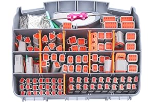 knoweasy 540PCS Deutsch DT Connectors Kit- Automotive Electrical Connector,2/3/4/6/8/12 Pin DT Connectors with Removal Tool for Construction, Truck, Marine