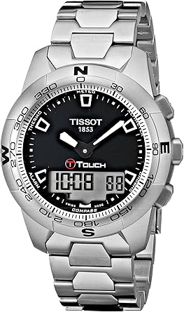 Tissot T-Touch T0474201105100 - Reloj de Caballero automático, Correa de Acero Inoxidable Color Gris