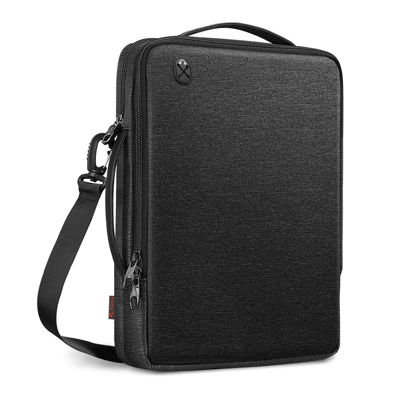 FINPAC Shoulder Bag for MacBook Air 15.3 inch (2026-2022) M4/M3/M2 A3448 A3241 A3114 A2941, MacBook Pro 14 (2026-2021), Computer Carrying Sleeve with Electronics Organiser Pocket,