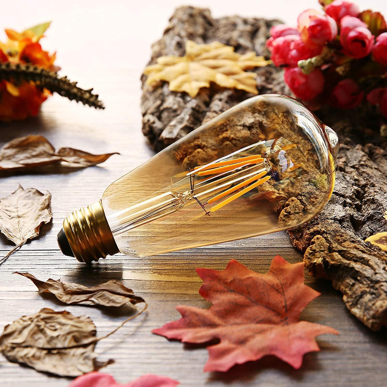 AidSci Vintage LED Edison Bulb, 4W (40W Equivalent) E27 400LM Filament Light Bulb - Image 5