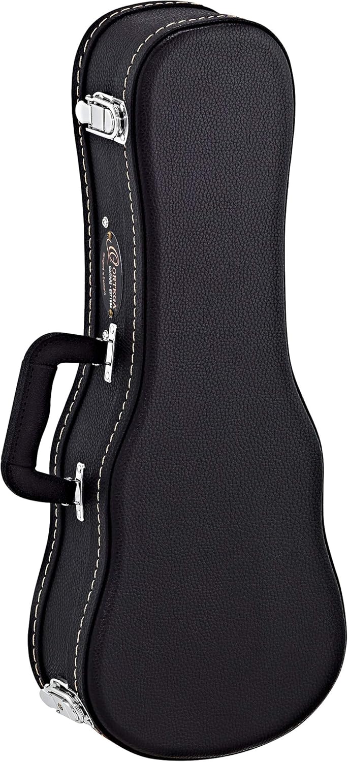 Ortega Guitars Economy Ukulele Hardcase - Case for Soprano Ukulele - Height 55 cm - Vinyl, Black (OUCSTD-SO)