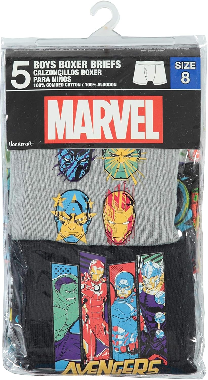 Marvel Boys' Avengers 5 Pack Boxer Briefs: Clothing