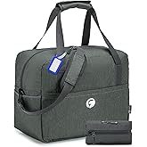 Nixjoro 40x30x20 cm Travel Bag Gym Duffle Bag with Wet Pocket, Lightweight Carry on Weekender Duffel Hospital Bags for Labor,Grey Green