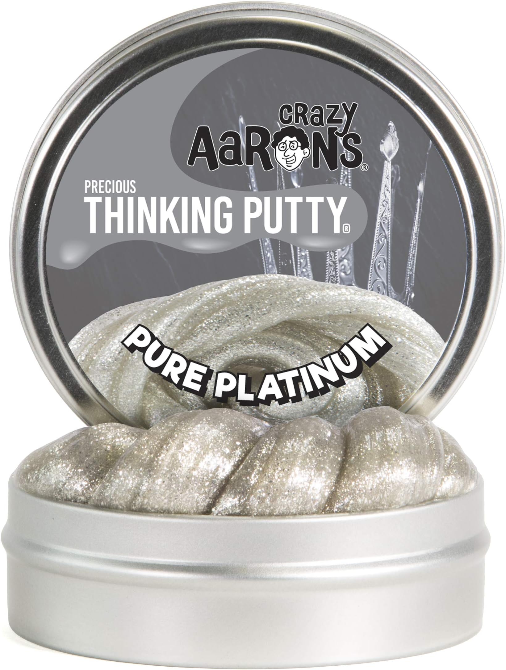 Crazy Aaron Pure Platinum Thinking Putty 8Cm Tin