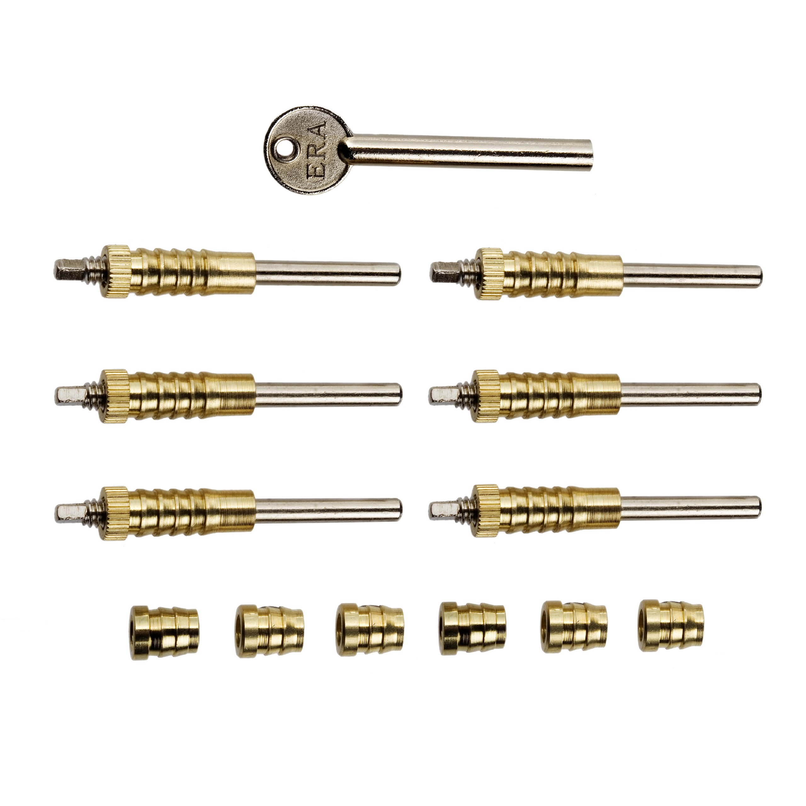 ERA 826-33 Sash Window Screw Locks - Brass (6 Pieces)