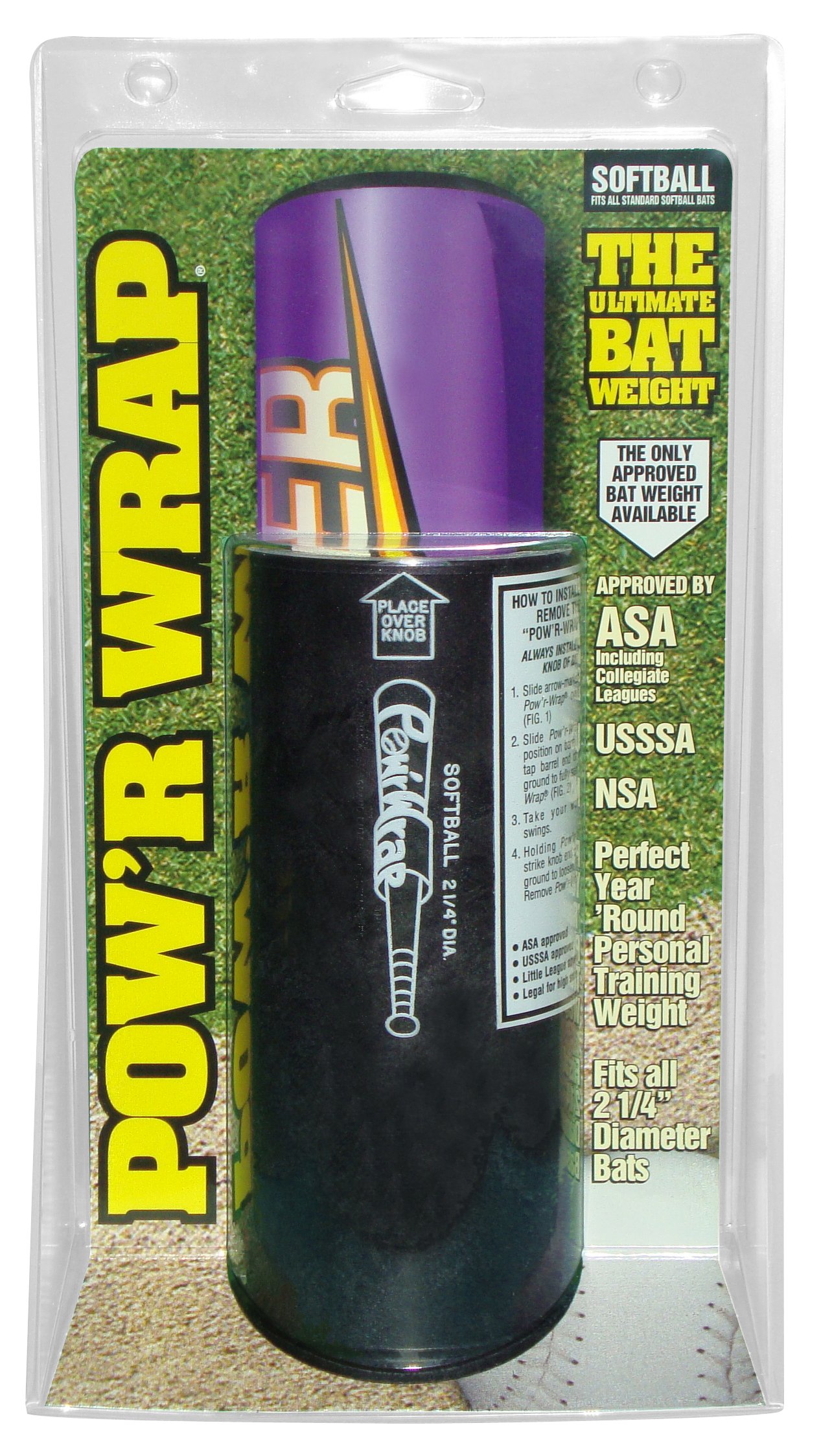 Pow'r Wrap Bat Weight for Softball, 24Ounce, Black Pricepulse