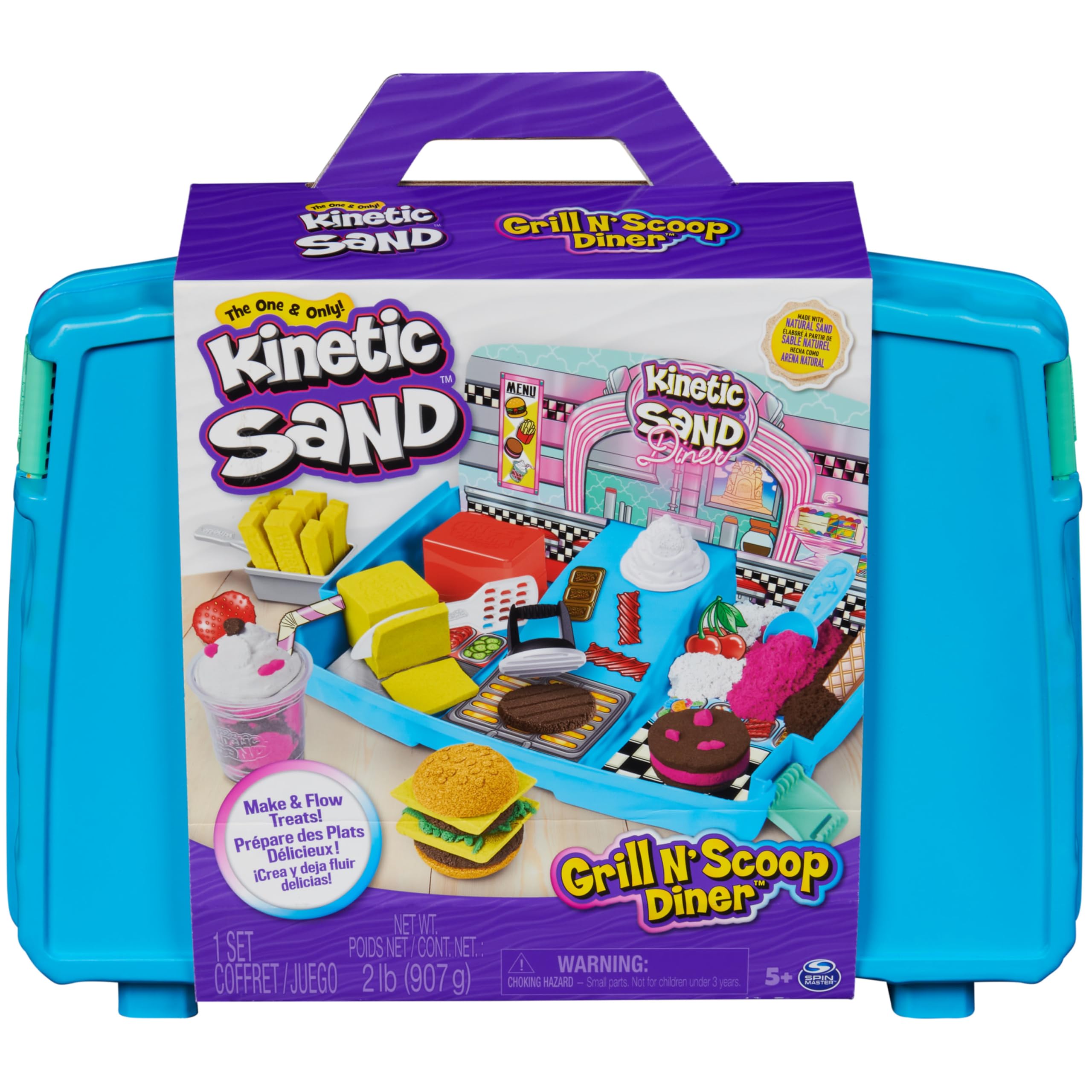 Photo 1 of ***CRACKED*** LITTLE DAMAGE!!!!Kinetic Sand Burger and Ice Cream Bar