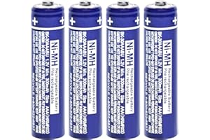 ZZWJBCYLE 4 Pack BK-30AAABU Ni-MH AAA Rechargeable Batteries for Panasonic, 1.2V 300mah AAA Ni-MH Rechargeable Batteries for Panasonic Cordless Phones, Remote Controls, Electronics
