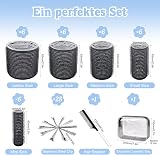 BELICOO 60 PCS Hair Rollers with Clips 5 Sizes 60/48/36/25/15mm Velcro view 2