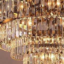 GMlixin Crystal Chandelier 7-Tier Luxury Pendant