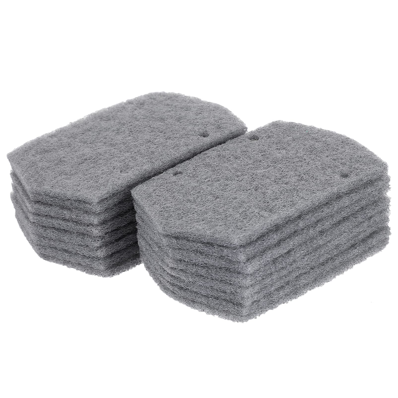 Window Groove Cleaning Brush, 16pcs Window Groove Cleaning Replacement Cotton Dool Window Track Cleaning Cloth Hand- held Groove Gap Cleaning Tool, Grey