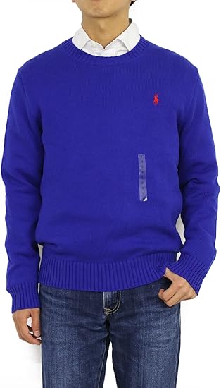 Amazon ポロ ラルフローレン Polo Ralph Laurenメンズ コットン クルーネックセーター 無地 ワンポイント 並行輸入品 セーター 通販